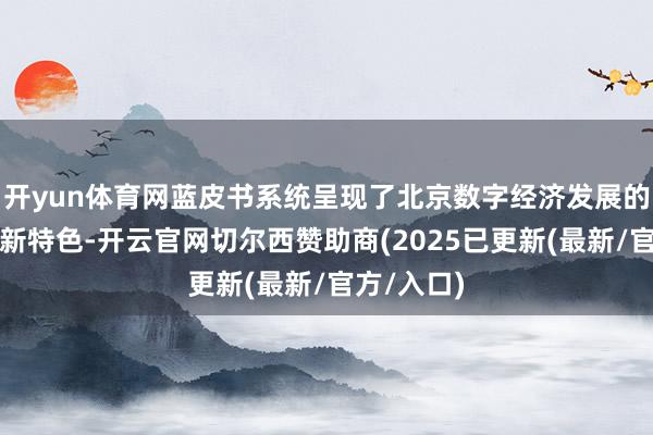 开yun体育网蓝皮书系统呈现了北京数字经济发展的新趋势、新特色-开云官网切尔西赞助商(2025已更新(最新/官方/入口)