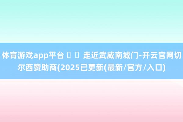 体育游戏app平台   走近武威南城门-开云官网切尔西赞助商(2025已更新(最新/官方/入口)