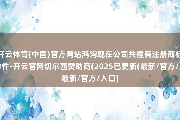 开云体育(中国)官方网站鸿沟现在公司共捏有注册商标8303件-开云官网切尔西赞助商(2025已更新(最新/官方/入口)