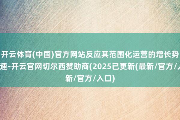 开云体育(中国)官方网站反应其范围化运营的增长势头加速-开云官网切尔西赞助商(2025已更新(最新/官方/入口)