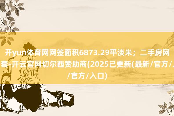开yun体育网网签面积6873.29平淡米；二手房网签95套-开云官网切尔西赞助商(2025已更新(最新/官方/入口)